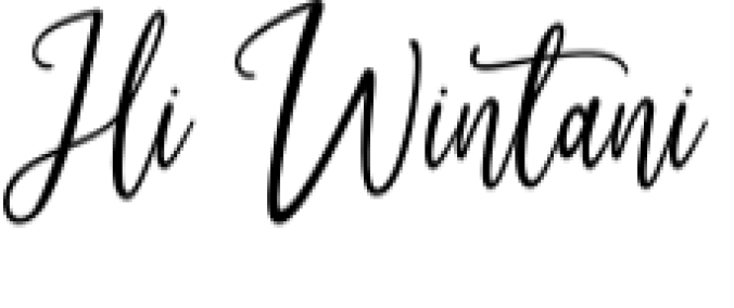 Hi Wintani Font Preview