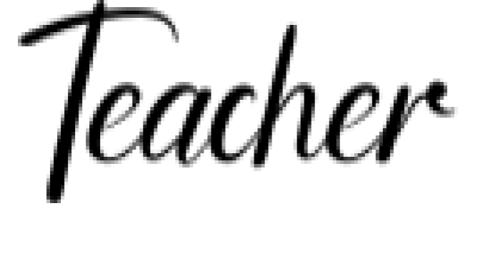 Teacher Font Preview