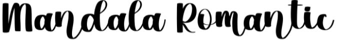 Mandala Romantic Font Preview