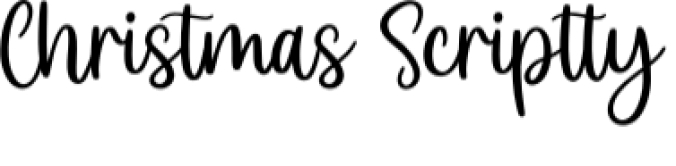 Christmas Scriptty Font Preview