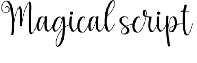 Magical Script Font Preview