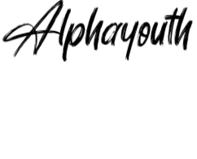 Alphayouth Font Preview