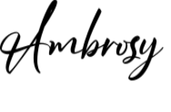 Ambrossy Font Preview