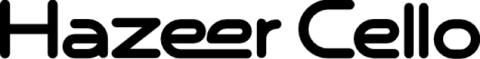Hazeer Cell Font Preview