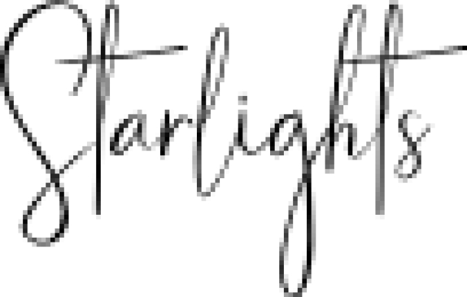 Starlights Font Preview