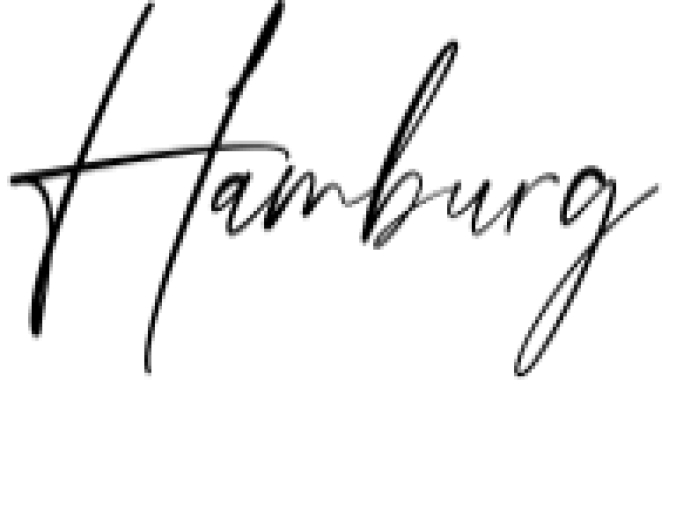 Hamburg Font Preview