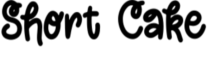 Short Cake Font Preview