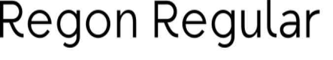Regon Font Preview