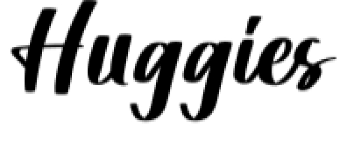 Huggies Font Preview