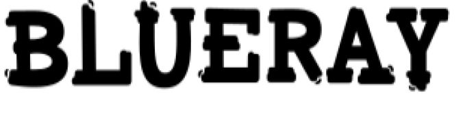 Blueray Font Preview
