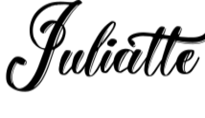 Juliatte Font Preview