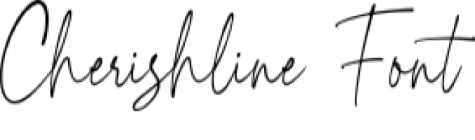 Cherishline Script Font Preview