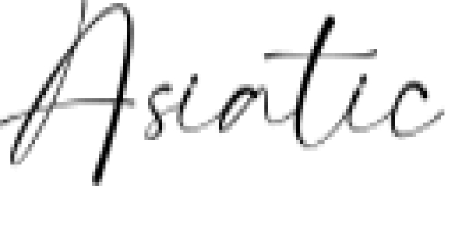 Asiatic Signature Script Font Preview