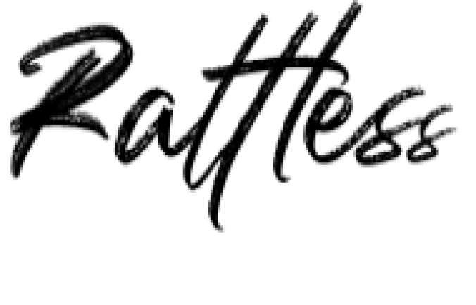 Rattless Font Preview