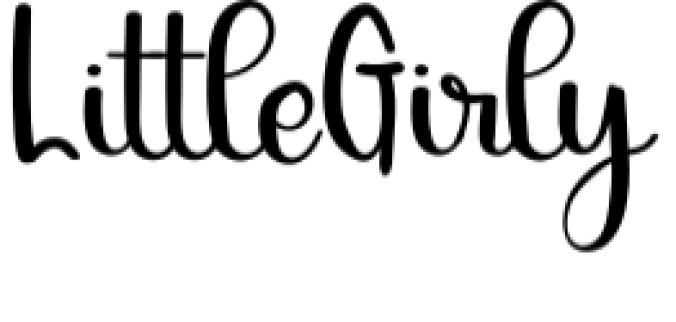 Little Girly Font Preview