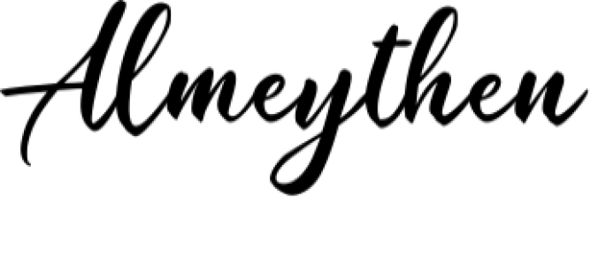 Almeythen Font Preview