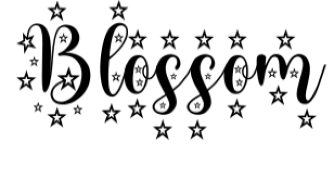 Blossom Font Preview