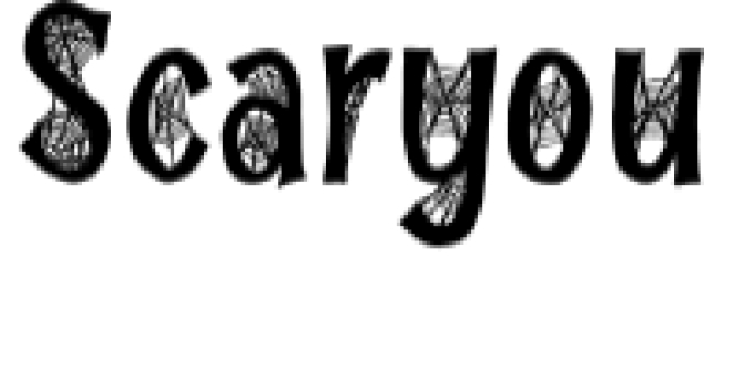 Scaryou Font Preview