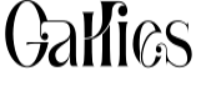 Gallies Font Preview