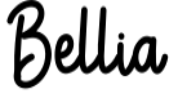 Bellia Font Preview