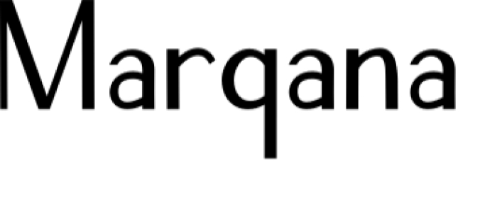 Marqana Font Preview