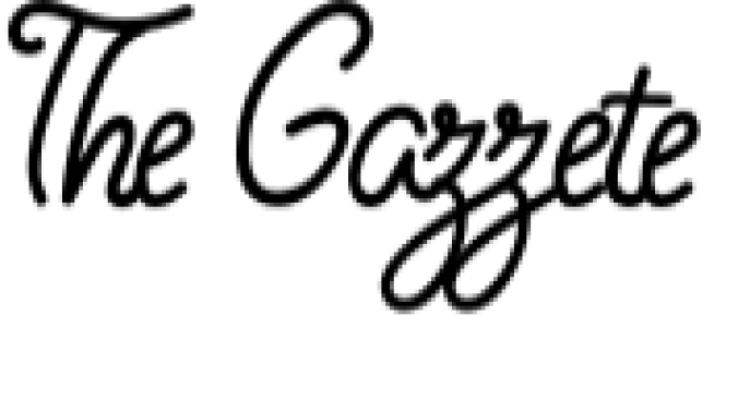 The Gazzete Font Preview