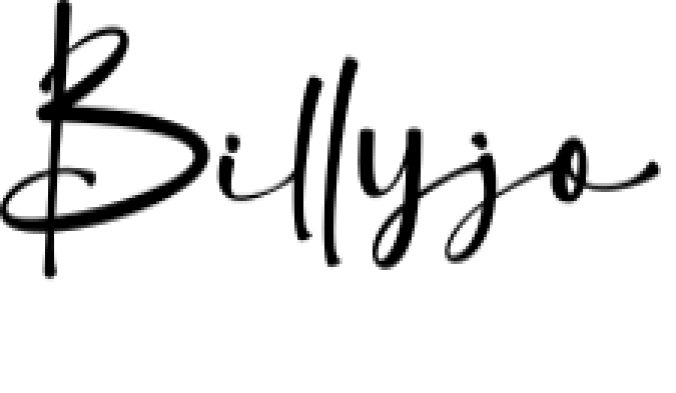 Billyjo Font Preview