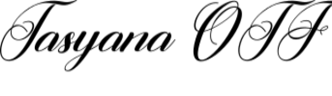 Thasyalina Script Font Preview