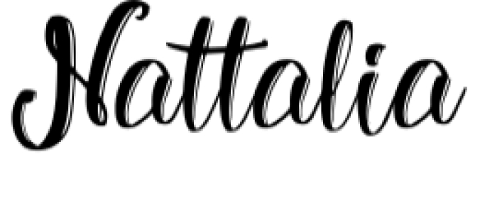 Nattalia Font Preview