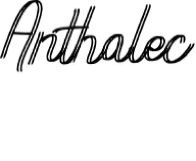 Anthalec Script Font Preview