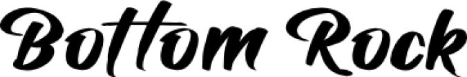 Bottom Rock Font Preview