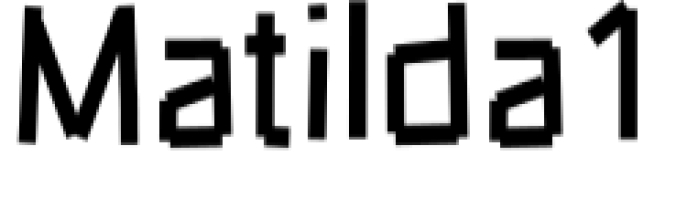 Matilda Font Preview