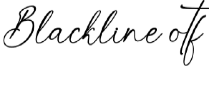 Blackline Font Preview