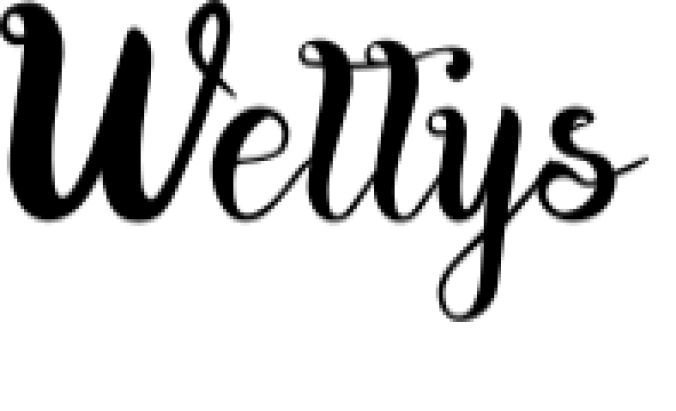 Wellys Font Preview