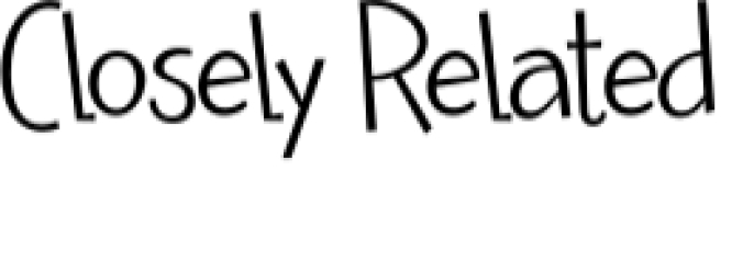 Closely Related Font Preview