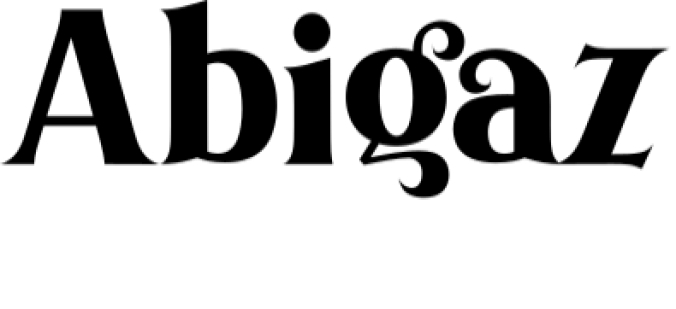 Abigaz Font Preview