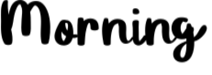 Morning Font Preview