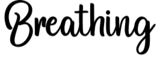 Breathing Font Preview