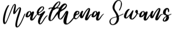 Marthena Swans Font Preview