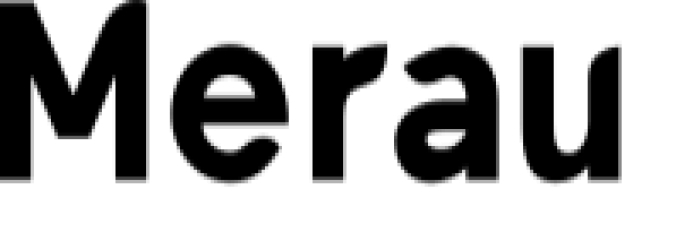 Merau Font Preview