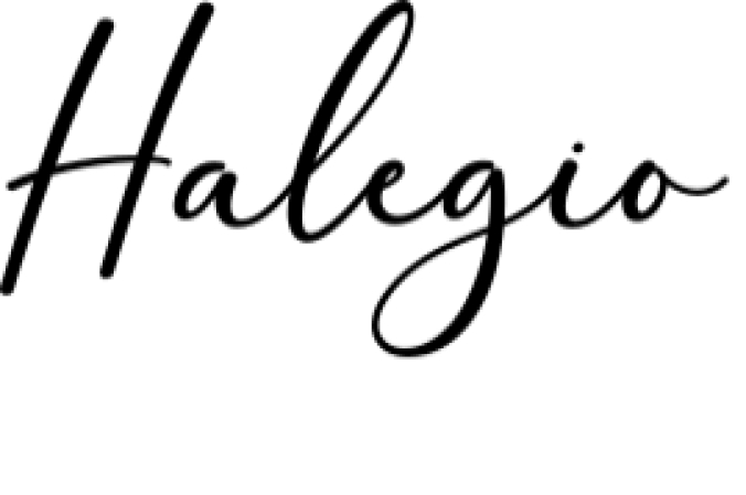 Halegio Font Preview