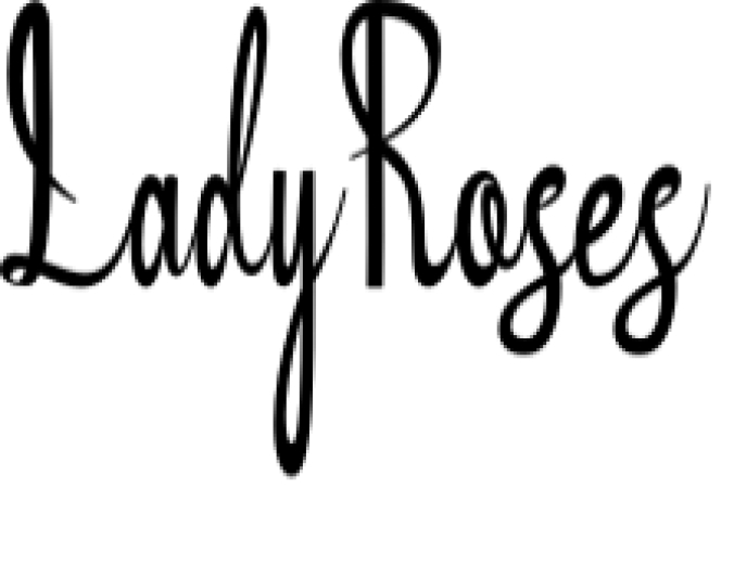 Lady Roses Font Preview