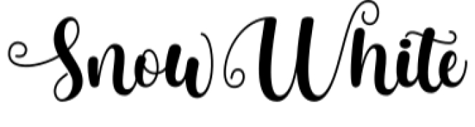 Winter Snow White Font Preview