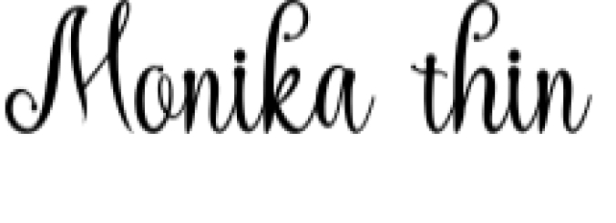 Monika Font Preview