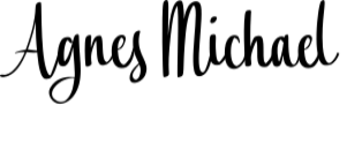 Agnes Michael Font Preview