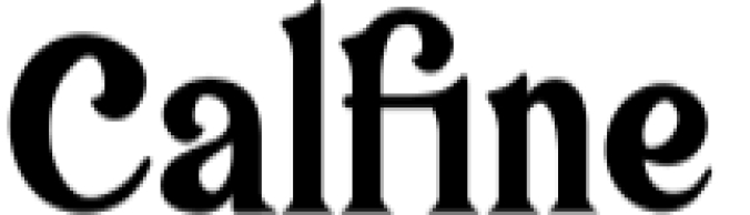 Calfine Font Preview
