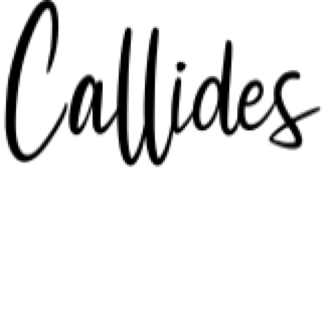 Callides Script Font Preview