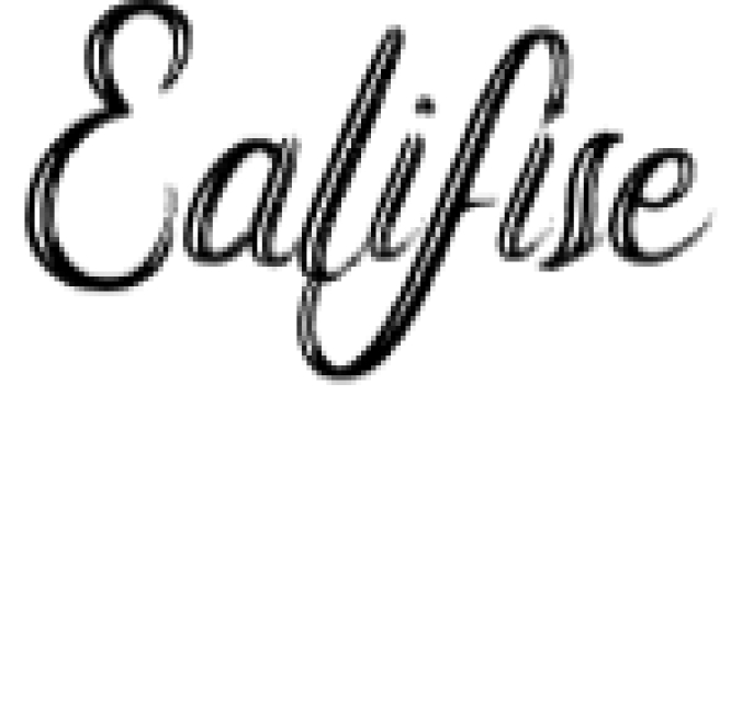 Ealifise Font Preview