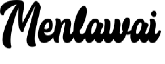 Menlawai Font Preview