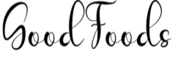 Good Foods Font Preview